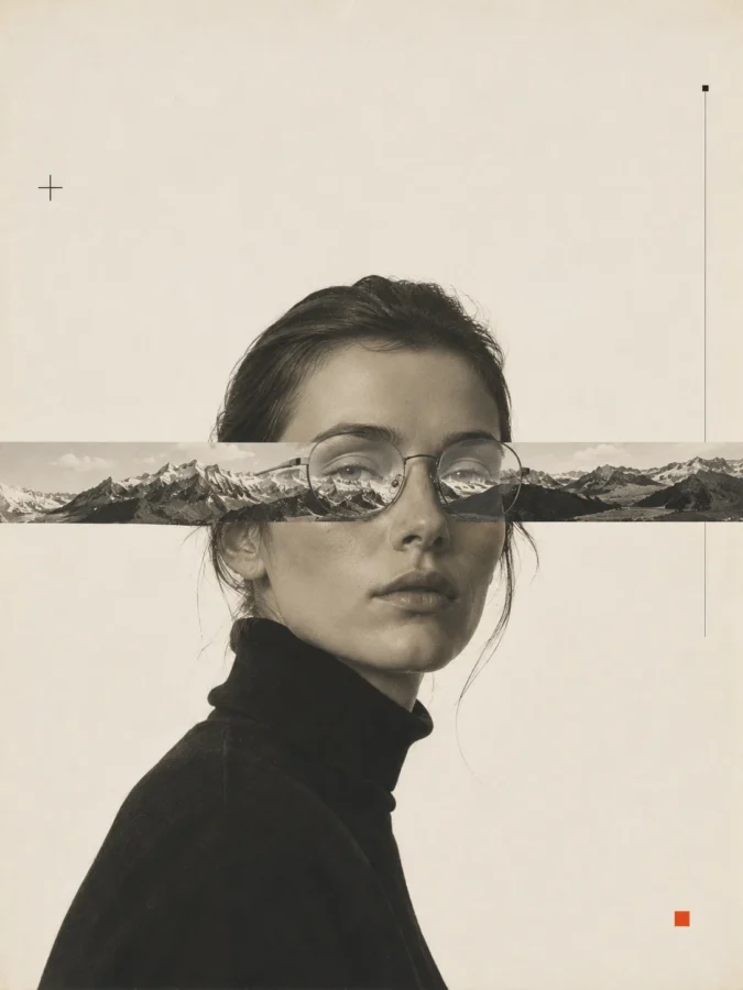 FRANZ Editorial-Artwork „She Sees Different“ – EYEWEAR, CURATED.